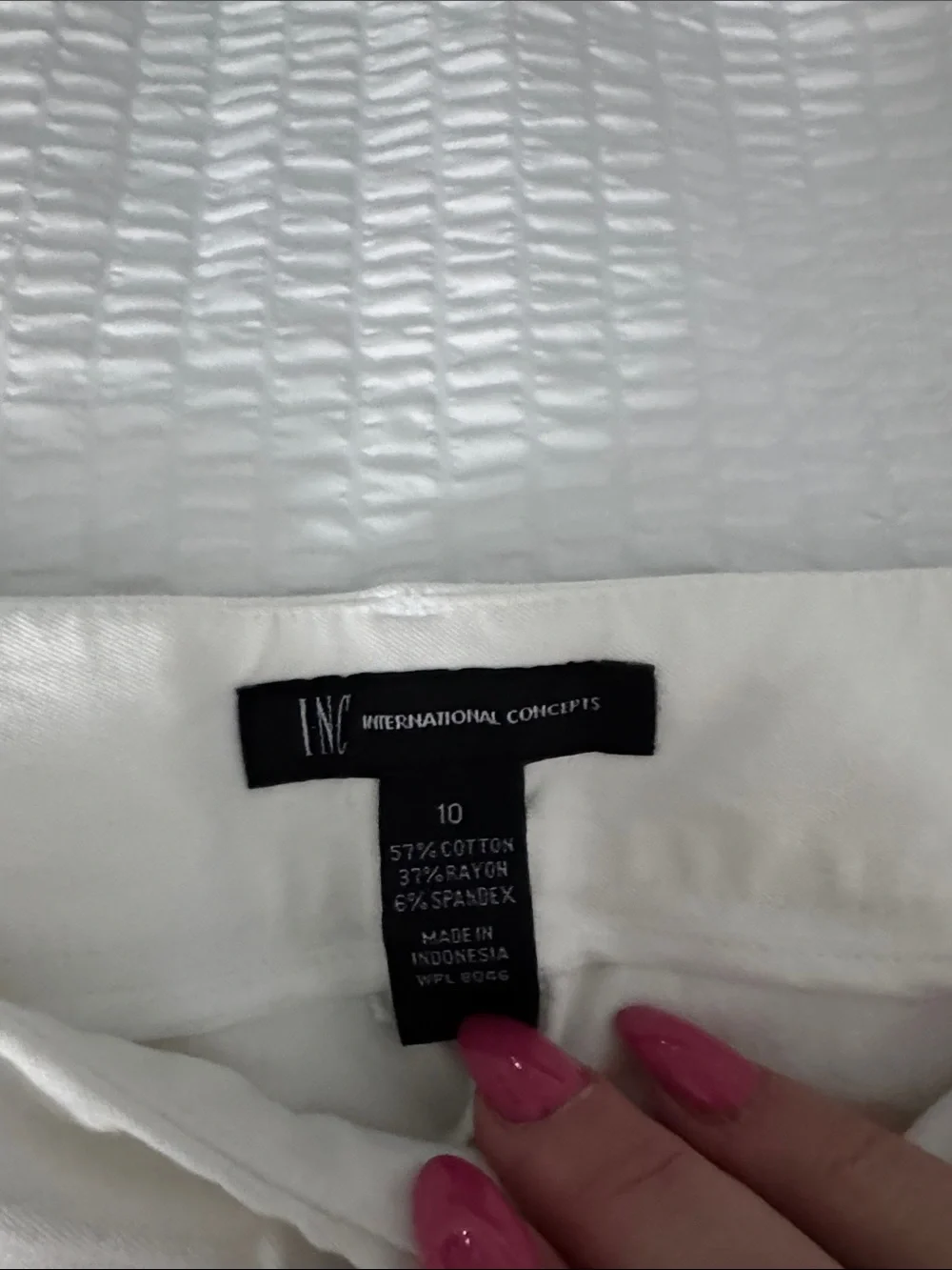 INC International Concepts tailored white
